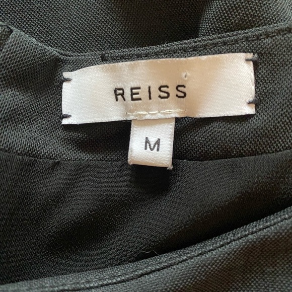 Reiss Wool & Cotton Blend Layered High Low Top Size M - Picture 9 of 11